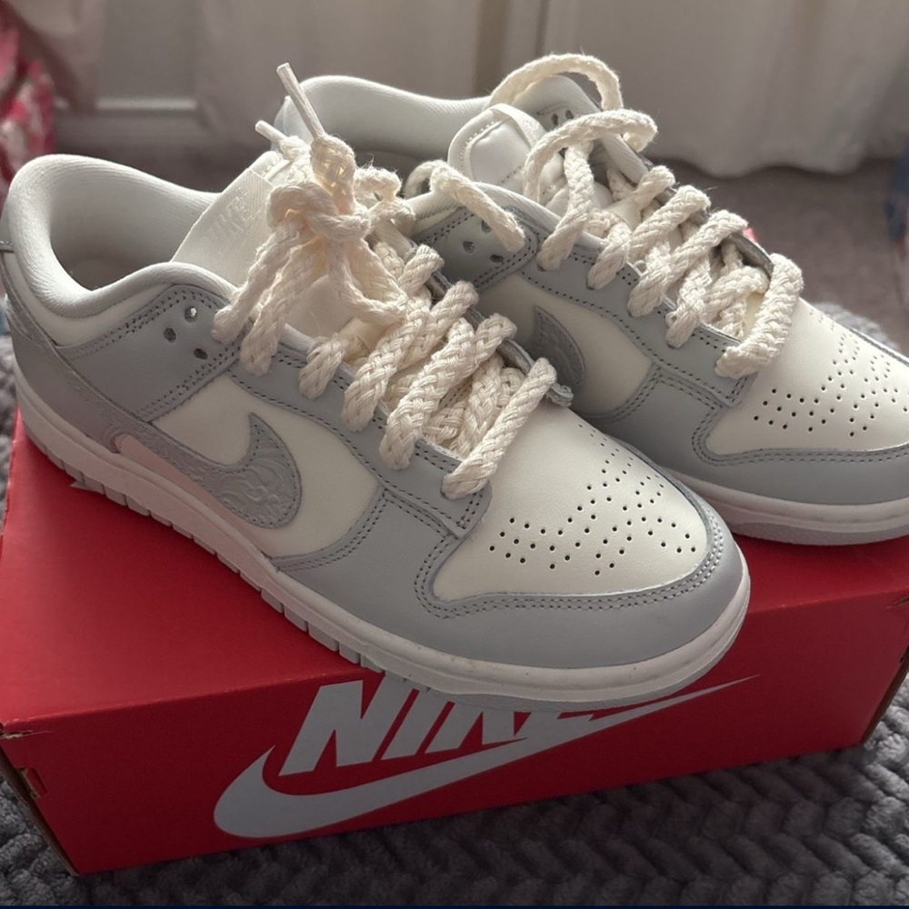 Nike Cream and Gray Sneakers